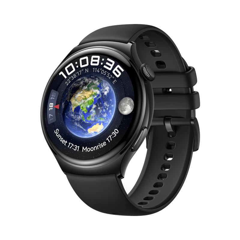 HUAWEI Watch 4 Černé tělo z nerezové oceli Černý řemínek z Fluoroelastomeru
HUAWEI Watch 4 Černé tělo z nerezové oceli Černý řemínek z Fluoroelastomeru