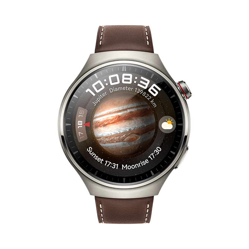 HUAWEI Watch 4 Pro Classic Tělo z leteckého titanu Tmavě hnědý kožený řemínek
HUAWEI Watch 4 Pro Classic Tělo z leteckého titanu Tmavě hnědý kožený řemínek