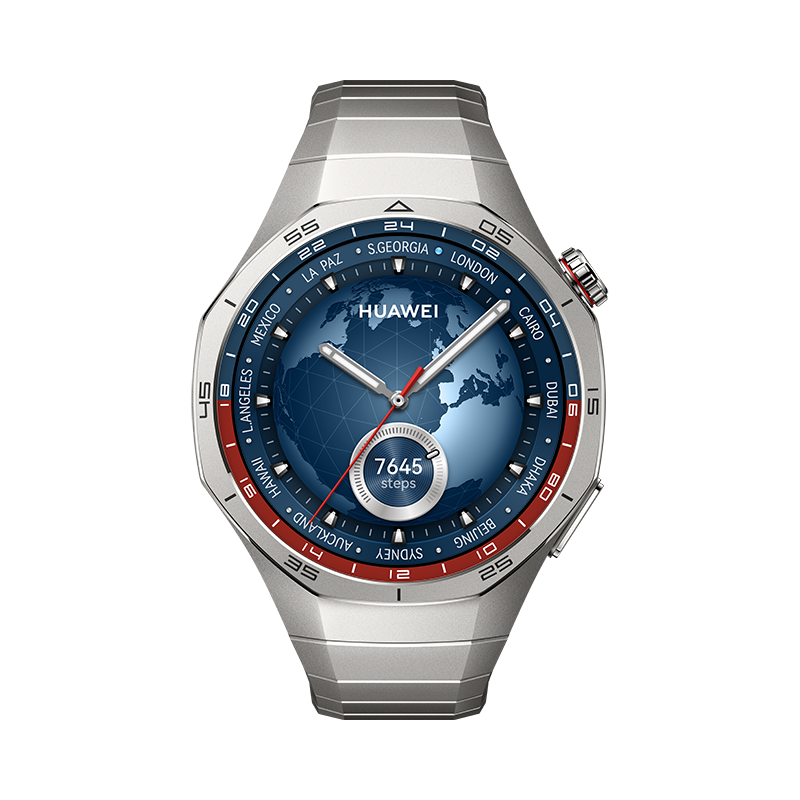 HUAWEI WATCH GT 5 Pro 46mm Titanbeschichtetes Edelstahlgehäuse mit Titan-Armband