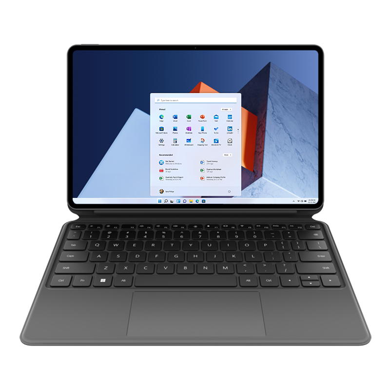 HUAWEI MateBook E, 12,6 Zoll 2-in-1 Laptop, Windows 11 Home, Intel Core i5, 16GB RAM, 512GB SSD, mit HUAWEI Smart Magnetic Keyboard, 2,5K OLED Real Color FullView Display, Nebula Gray