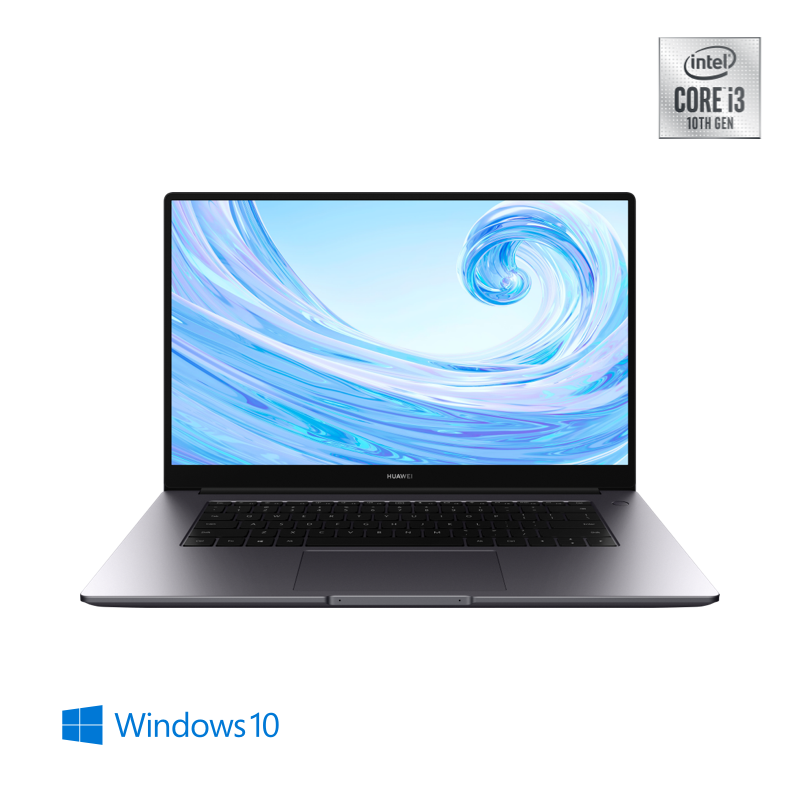 HUAWEI MateBook D 15, Intel® Core™ i3-10110U, 8GB+256GB, Intel® UHD, Windows 10, Gris Espacial