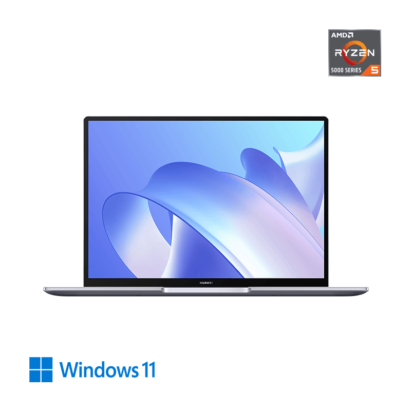 HUAWEI MateBook 14 ᴺᵘᵉᵛᵒ, Windows 11 Home, AMD Ryzen™ 5 5500U, 16GB+512GB, Gris