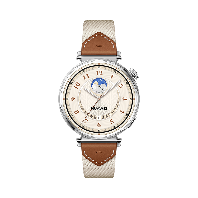 HUAWEI WATCH GT 5 41mm Stainless Steel con Correa Tejido Reciclado Marrón