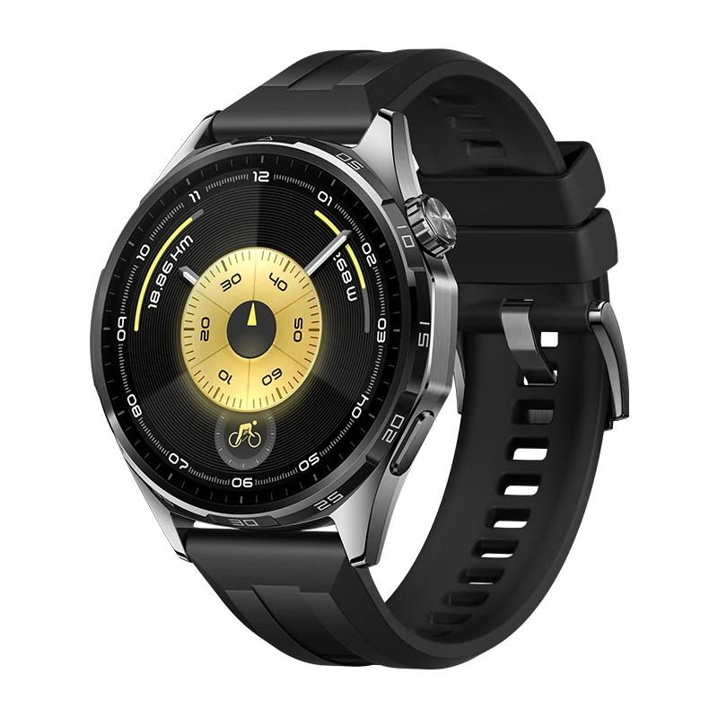 HUAWEI WATCH GT 6 46mm Negro Fluoroelastómero / Hasta 21 Días de Duración de la Batería / Conexión con Android & iOS / Pago NFC