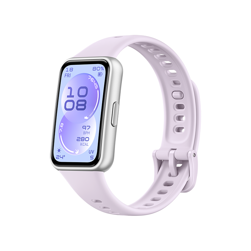 HUAWEI Band 11 Violeta Fluoroelastómero Caja de Polímero Duradero / Seguimiento del Sueño Mejorado / Ultra Delgada y Cómoda