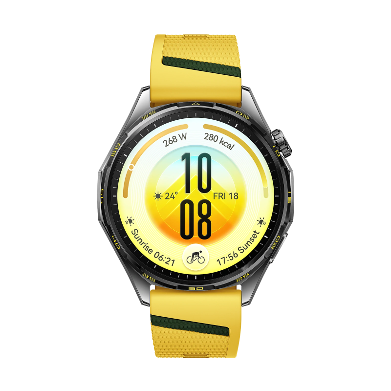 HUAWEI WATCH GT 7 46mm Amarillo Fluoroelastómero / Hasta 21 Días de Duración de la Batería / Conexión con Android &amp; iOS