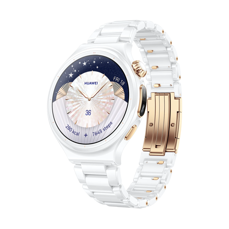 HUAWEI WATCH 6 Pro 43mm Ceramic Edition / Aleación de Titanio y Nanocerámica / Monitorización Completa de la Salud con X-TAP / Conexiones Móviles eSIM