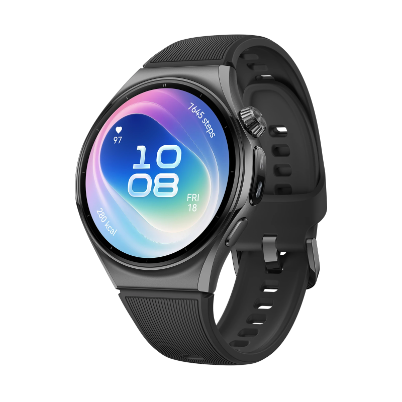 HUAWEI WATCH 6 46mm Negro / Comodidad Ultraligera con Cristal de Zafiro Esférico / Monitorización Completa de la Salud con X-TAP / Modos Deportivos Avanzados
