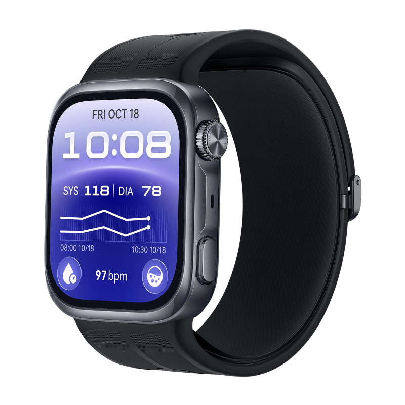 HUAWEI WATCH D3 Negro Monitorización Ambulatoria de la Presión Arterial / Gestión Integral de la Salud / Compatible con Android &amp; iOS