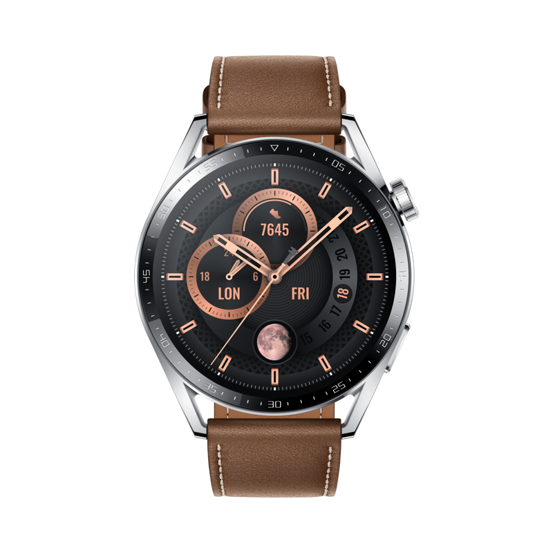 Huawei Watch Gt3 46mm Classic Brown Leather Smartwatch