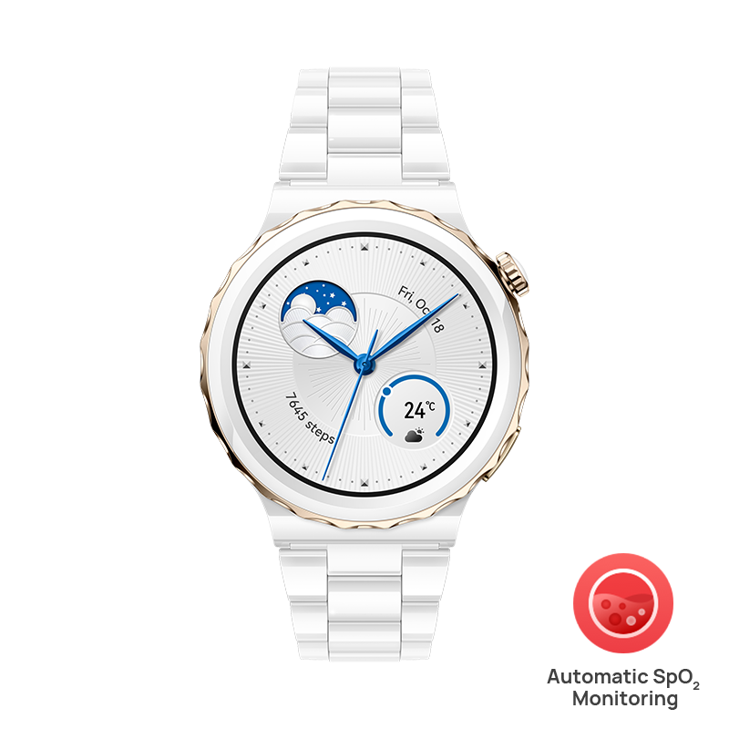 Huawei Watch Gt3 Pro 43mm White Ceramic Smartwatch