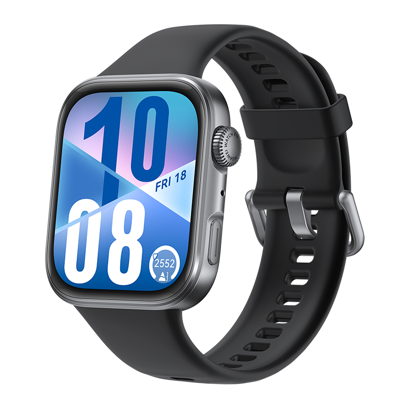 HUAWEI WATCH FIT 4 / Cassa in alluminio e cinturino nero / Fino a 10 giorni di autonomia e compatibile con iOS e Android