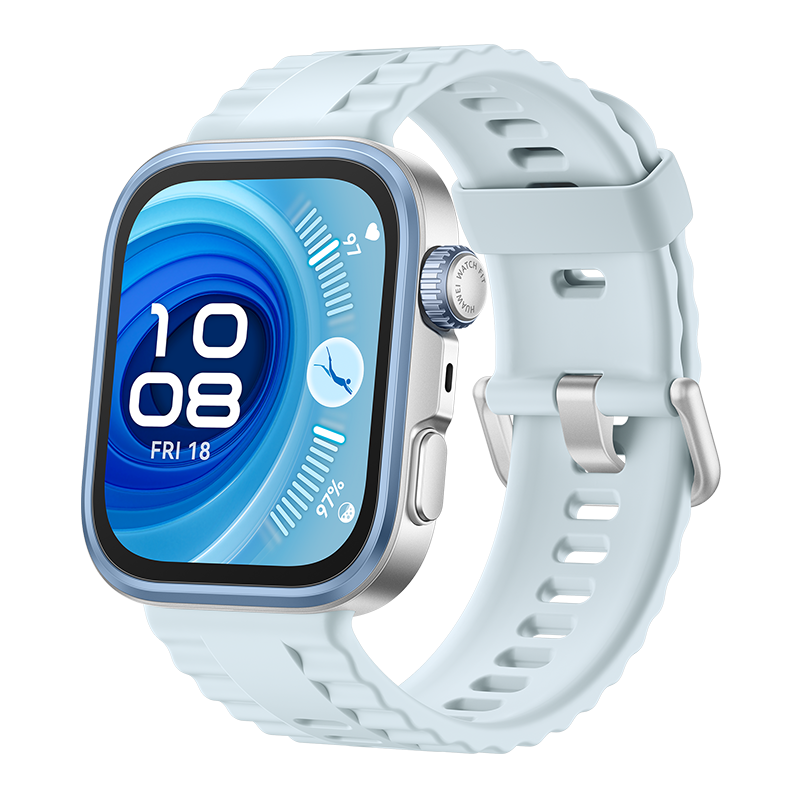 HUAWEI WATCH FIT 4 Pro / Vetro zaffiro / Cassa in titanio e cinturino blu / Fino a 10 giorni di autonomia e compatibile con iOS e Android