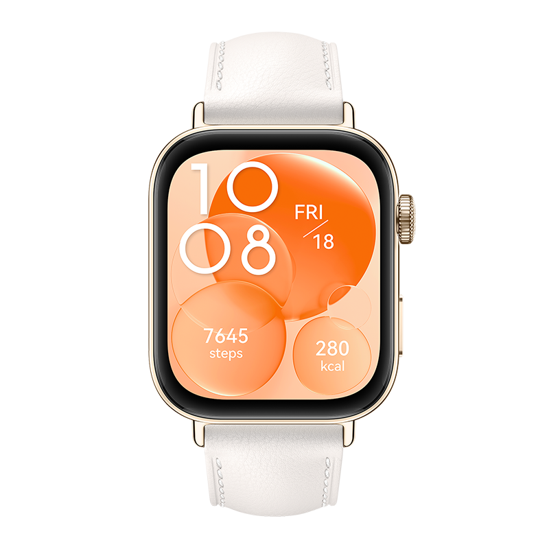 HUAWEI WATCH FIT 3- Biały skórzany