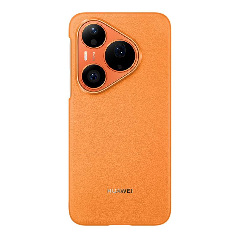 Etui do HUAWEI Pura 90s Pro - Pomarańczowe ze skóry wegańskiej