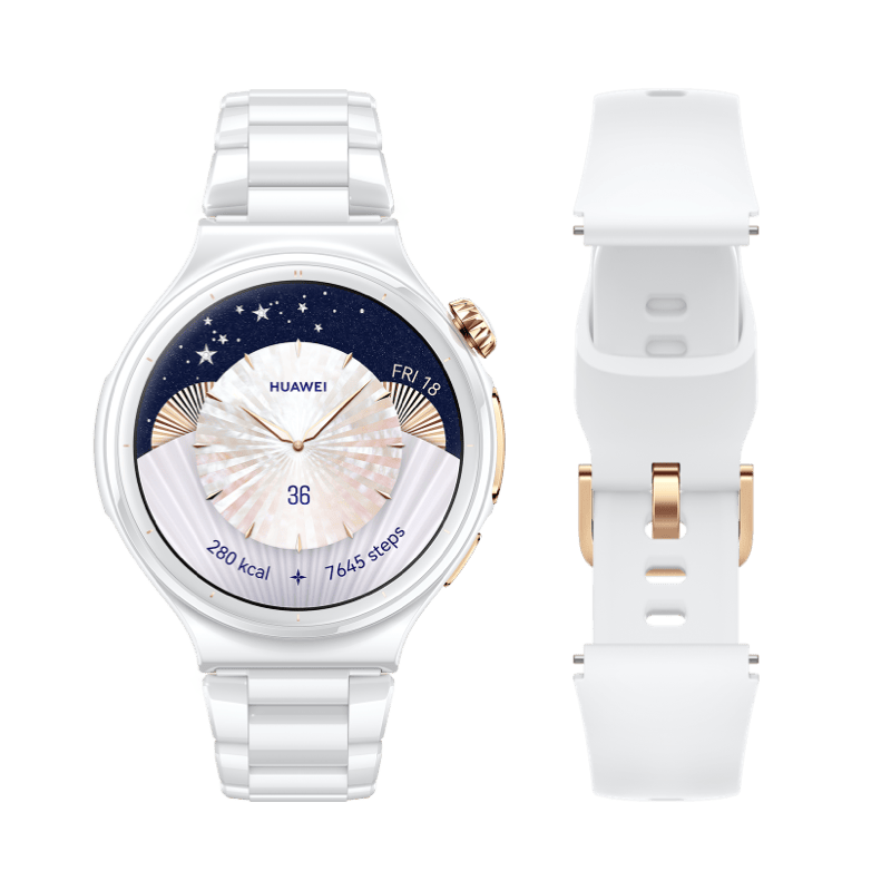Huawei Watch 6 Pro Elegant Ceramic Funkcje AI 43mm LTE Biały