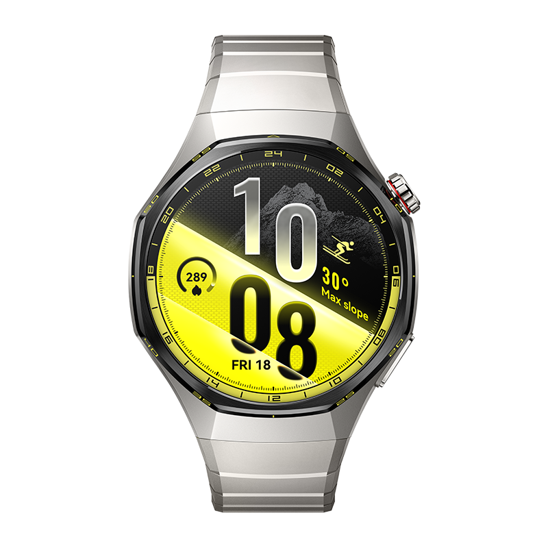 HUAWEI WATCH GT 7 Pro 46mm Amarelo Fluoroelastómero + Bracelete de Titânio Edição Limitada