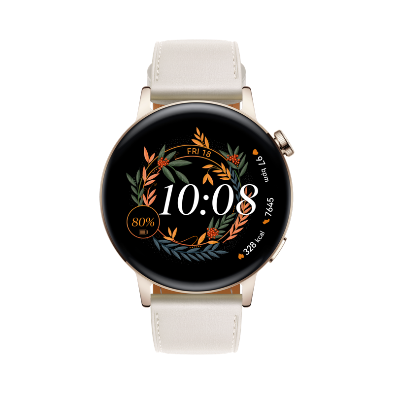 Huawei watch gt 3 42mm gold white elegant