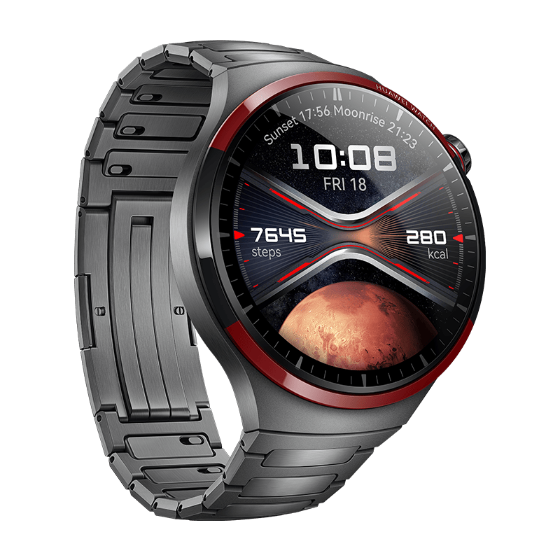HUAWEI WATCH 4 Pro Space Edition, carcasă Titan de grad aerospațial, curea Titanium, Android/iOS