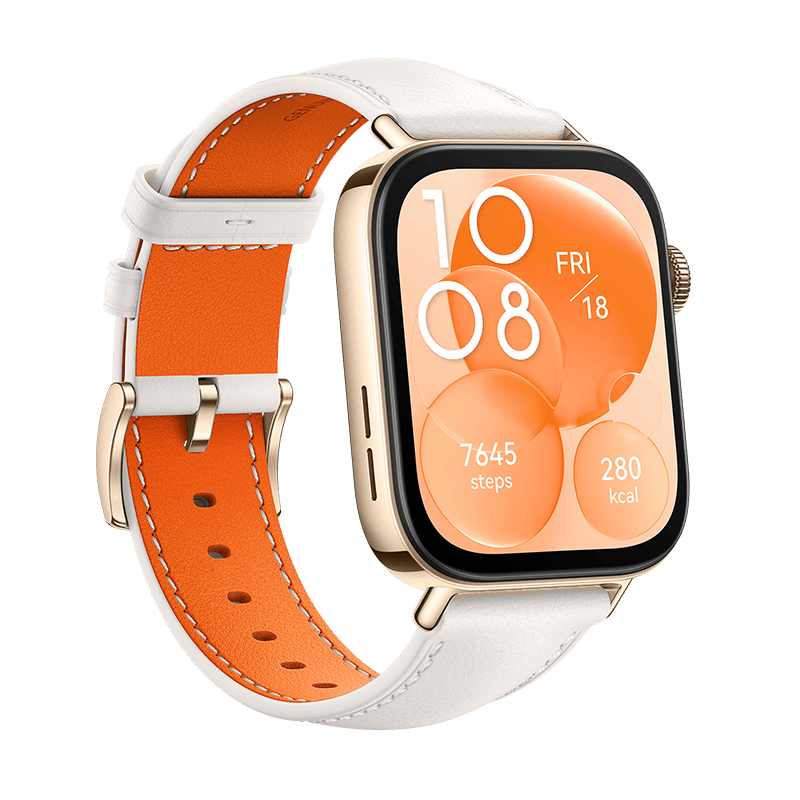 HUAWEI WATCH FIT 3 White Leather Strap