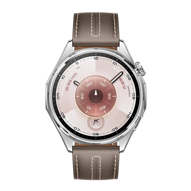 HUAWEI WATCH GT 6 46mm Steel Stainless Steel Case, Curea Grey Composite Leather