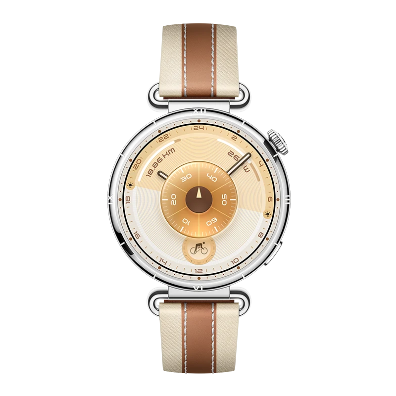HUAWEI WATCH GT 6 41mm Steel Stainless Steel Case, Curea Brown Woven