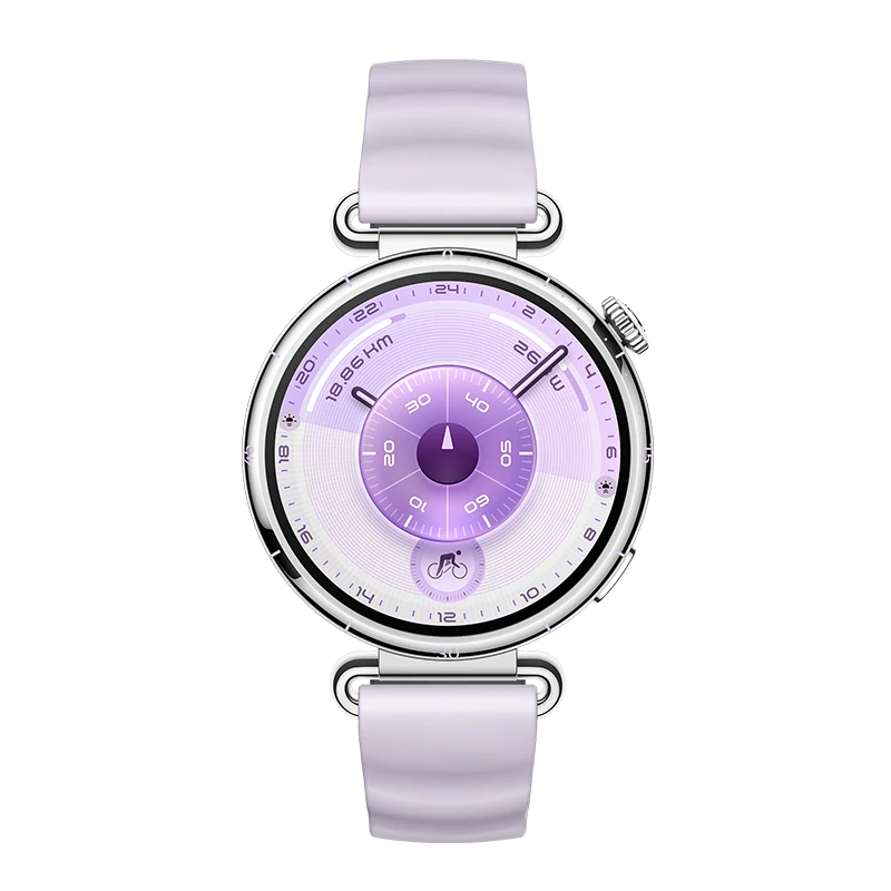 HUAWEI WATCH GT 6 41mm Steel Stainless Steel Case, Curea Purple Fluoroelastomer