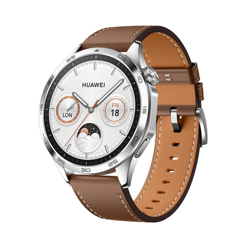 HUAWEI WATCH GT 4 Brown Leather Strap 46mm