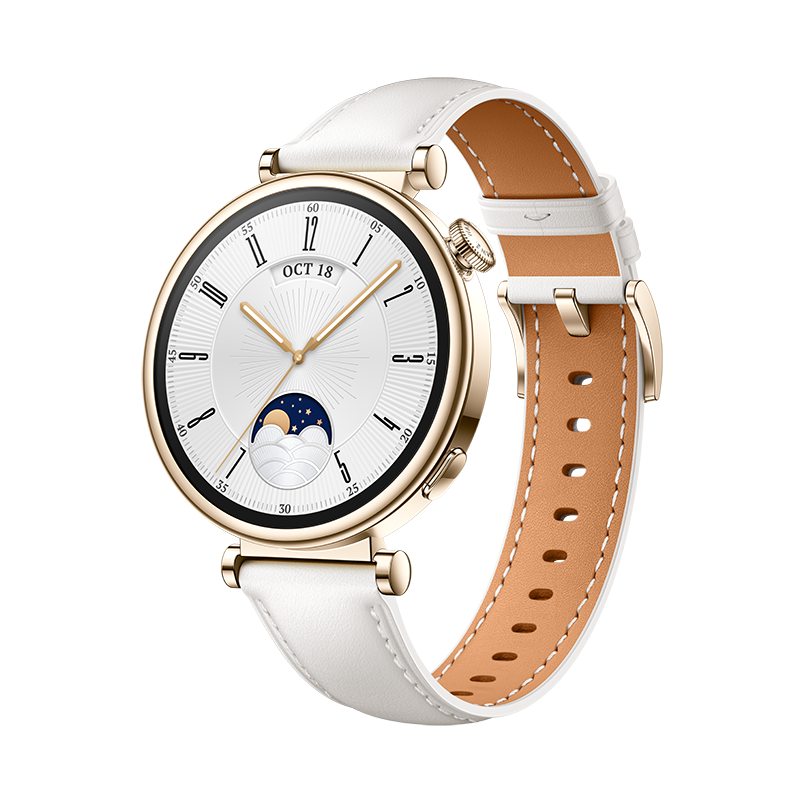 HUAWEI WATCH GT 4 White Leather Strap 41mm