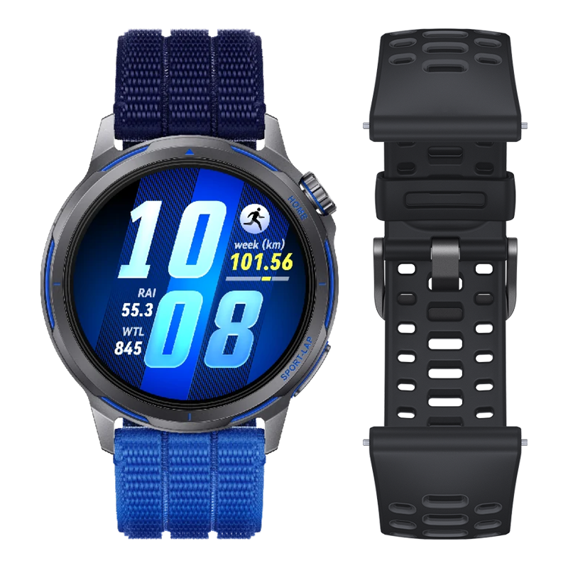 Huawei Blue Watch Gt Runner 2 Dusk / Ultra-Precision Gps/ Intelligent Marathon Mode/ Slim Design With Titanium/ Nfc Payment With Curve/ Compatible With Ios And Android