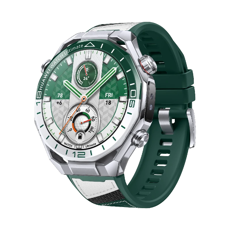 Huawei Watch Ultimate 2 Green Edition/ Industry First Smartwatch With Sonar-Based Underwater Communication/ 150M Diving Technology/ Luxury Liquid Metal Case With Sapphire Crystal Glass