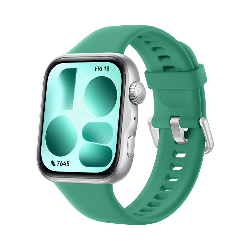 WATCH FIT 5 Green Slim Lightweight Design Scientific Sleep Evaluation Mini Workout Fall Detection 10 Day Battery Life Compatible iOS Android NFC Payment