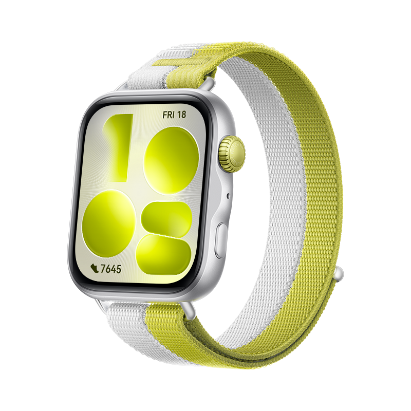 Huawei Silver Watch Fit 5 - Slim And Lightweight Design - Scientific Sleep Evaluation - Mini Workout - Fall Detection - 10-Day Battery Life - Compatible With Ios And Android - Nfc Payment