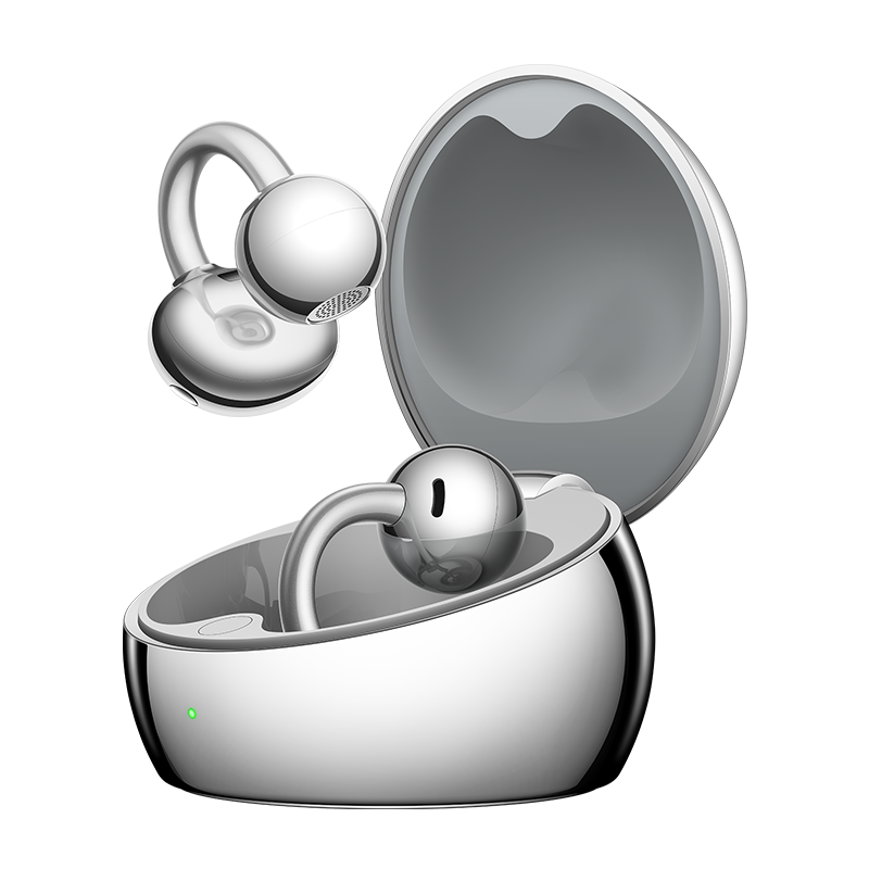 Huawei Space Silver Freeclip 2 S - All-Day Wearing Comfort Design - Adaptive Open-Ear Listening - Luminous Charging Case - Dust And Water Proof - Smart Control - Available For Ios & Android