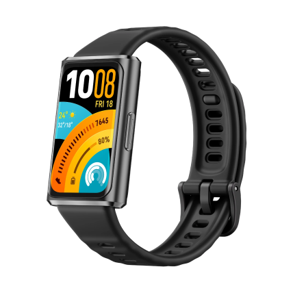 HUAWEI Band 11 Pro Correa de caucho negro, Caja de aleación de aluminio, Pantalla de 1.62”, GPS de alta precisión, nuevo monitoreo de sueño