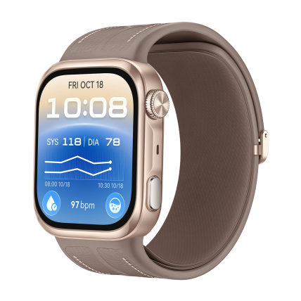 HUAWEI WATCH D3 Dorado moca Correa arena de piel sintética