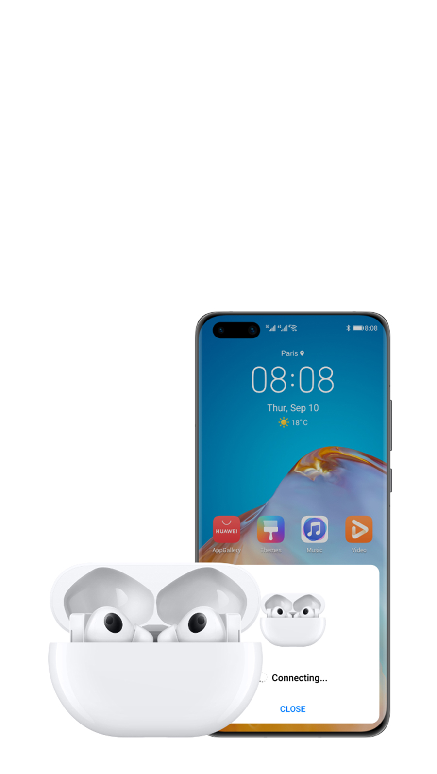 Huawei FreeBuds Pro + Conexión con teléfono Huawei FreeBuds Pro + Conexión con teléfono